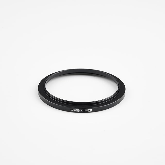 52mm to 58mm Step-Up Ring Filter Adapter,for All Brands UV ND CPL, Metal Ring Step-Up Rings Adapter Filter (52mm-58mm)