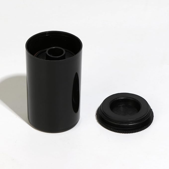 35mm Film Negative Canisters with Caps 10pcs Film Storage Canister Comes with 10 Labels to Record the Subject of the Negatives