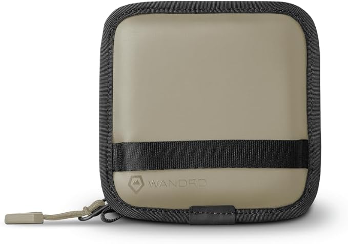 WANDRD Lens Filter Case - Store 4 Filters in Your Camera Backpack or Camera Case, Protect Photography Accessories from Scratches, Dust & Impact (Yuma Tan)