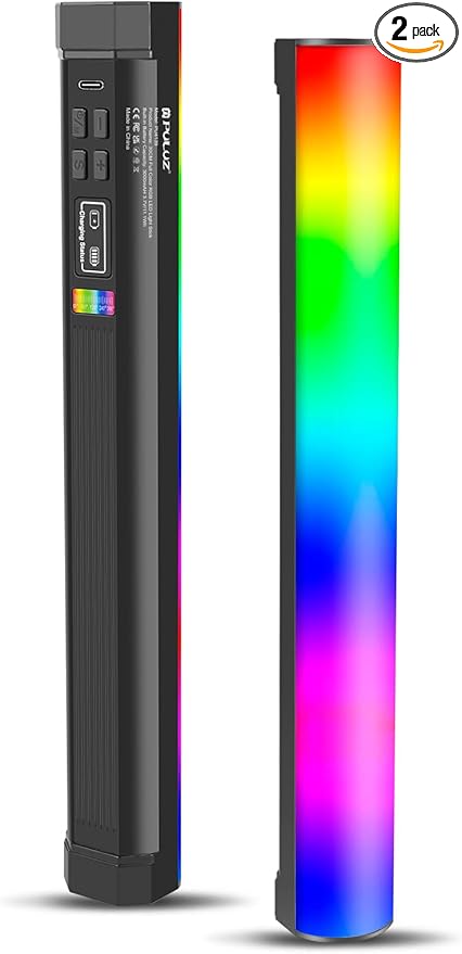 Magnetic Handheld Light Wand, 360° RGB LED Video Light Stick, Handheld Stick Light, 11.8" 3000mAh Rechargeable Battery, CRI>95 2500-9000K Dimmable Camera Tube Light for Studio Photography