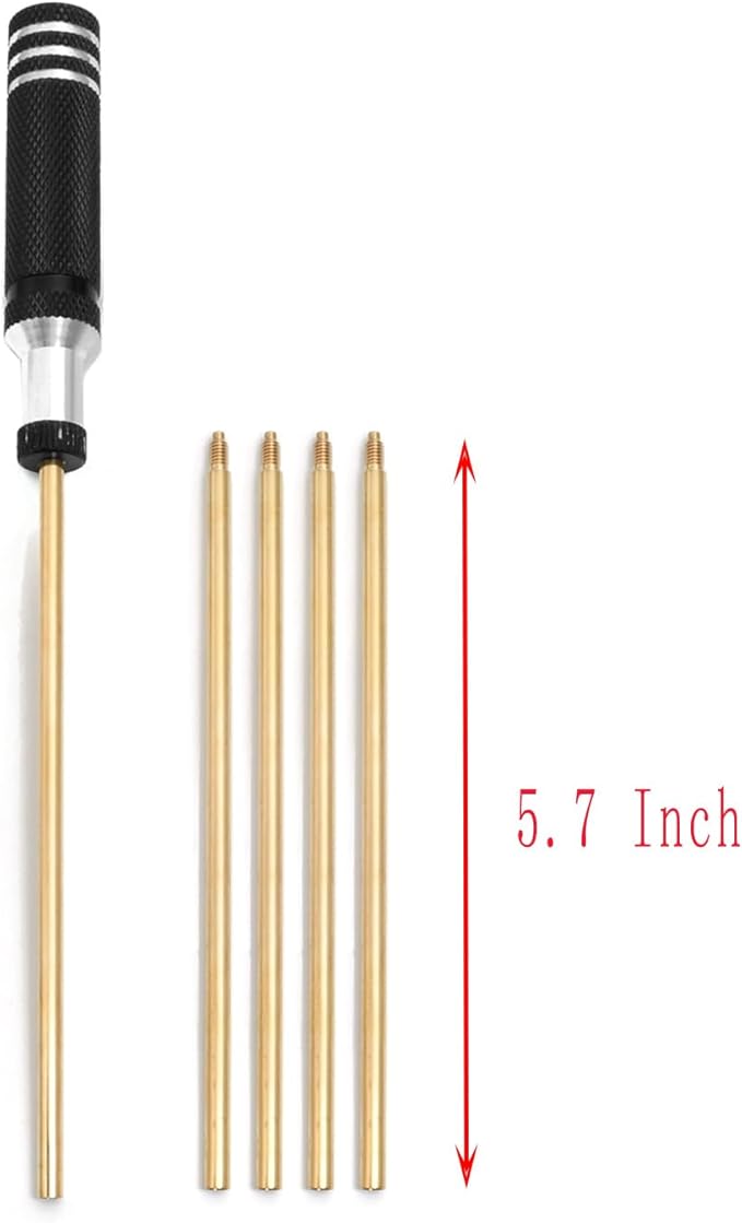 Shotgun Cleaning Kit for 12, 20, 410 Gauge Bronze Brushes, Brass Adaptor, Cotton Mops, Cleaning Pick, Patch Holder, Patches, Nylon Brush Head, Empty Oil Bottle