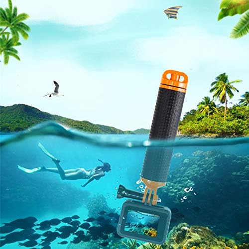REFLEX CAMERA Waterproof Floating Hand Grip Compatible with Gopro Hero 13/12/11/10/9/8, Akaso, Insta360 & DJI Osmo & Other Action Cameras. Great Floating Handle with Anti Slip Grip & Wrist Strap
