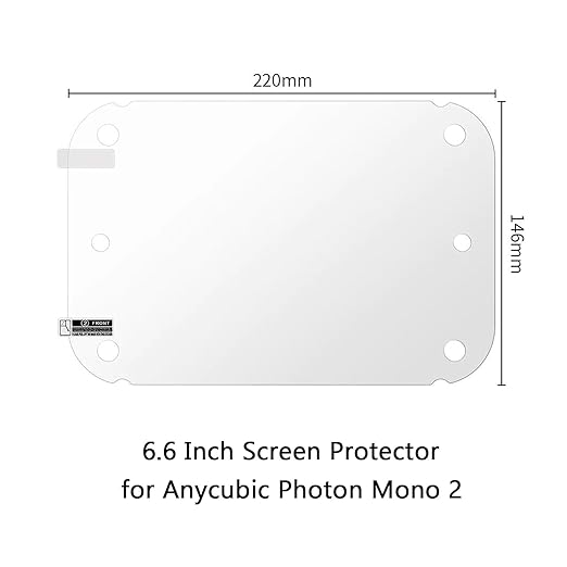 5PCS Screen Protector for Anycubic Photon Mono 2, Resin 3D Printer Screen Protector Film for Anycubic Photon Mono 2
