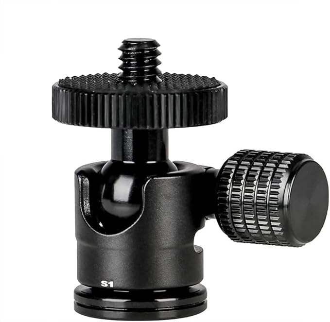 koolehaoda 3/8 Mini Ball Head for Camera Tripod Monopod (3/8 Ball Head)