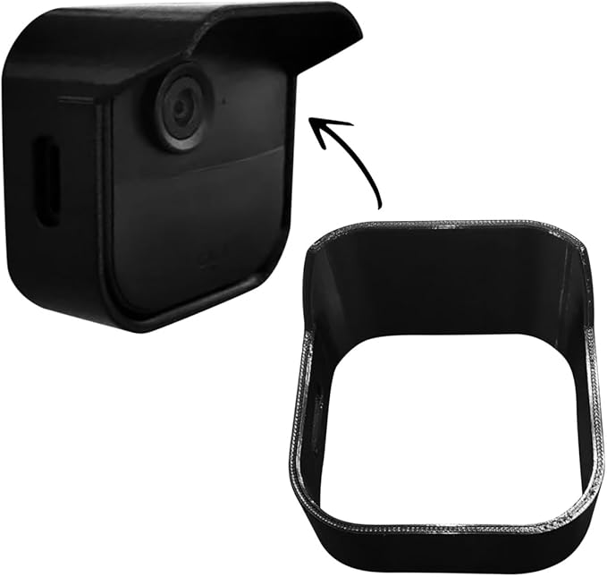 SplashNColor Blink 4 Outdoor Camera Waterproof Cover – Weatherproof Protective Skin Cover for Blink Outdoor 4 – Durable Blink Covers for Outdoors Waterproof - Easy Installation - 2 Pack - Black