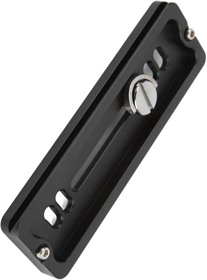 120mm Quick Release Plate with 3/8 Inch Screw and D Ring for Arca Swiss Standard Camera Tripod Ball Head, CNC Machined Aluminum Alloy with Non - Slip Rubber Pads