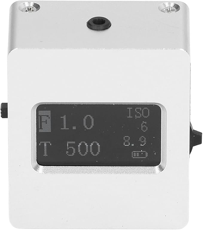 Camera Light Meter - 201X Aluminum Alloy with 0.96in OLED Display and USB Charging - Accurate 30° Reflection Measurement for Aperture & Shutter Priority Mode, Compact Design f