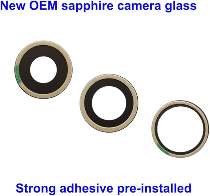 3pcs OEM Rear Camera Glass Lens Replacement for iPhone 13 Pro Max and for iPhone 13 Pro with Adhesive Preinstalled and Repair Tools Kit (for 13 Pro / 13 Pro Max)