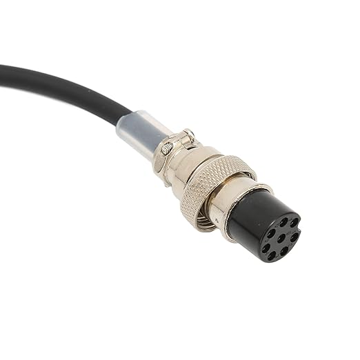 ciciglow Replacement Hand Microphone Cable for DR-03 DR-06 DR-135 DR-235 DR-435 DR-635, Stretchable Speaker Mic Cable Cord Plug and Play