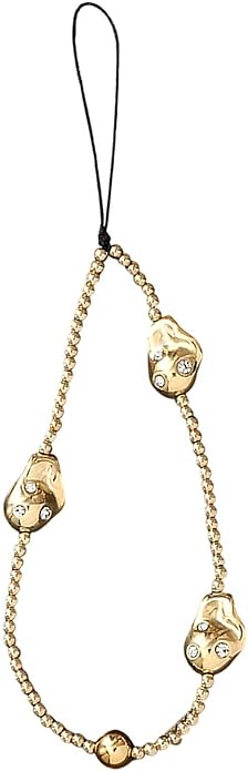 Beaded Phone Charm Lanyard Strap Girly Style Fixed Beads Pearl Lanyards