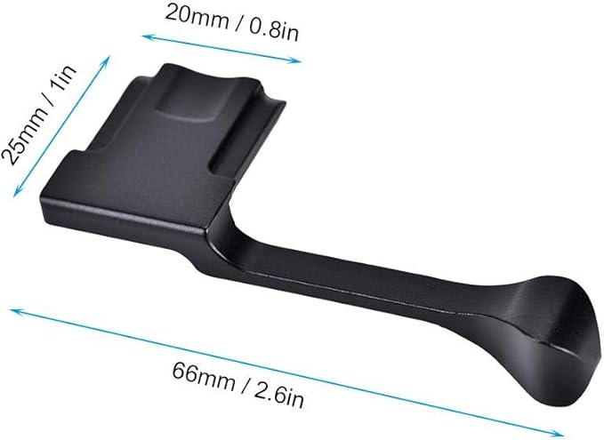 Black Camera Thumb Grip,Aluminum Alloy Thumb Up Hand Grip for X100F/X100T/X70/X30/X-A3/X-/X-/X-Pro2/X-Pro1/X-M1Camera(Black)