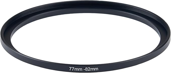 77mm to 82mm Camera Filter Step-Up Ring Adapter - Metal for All Brands UV ND CPL Filter