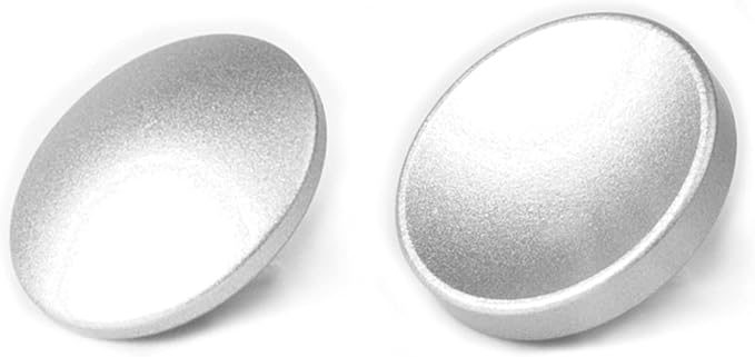 Silver Metal Soft Shutter Release Button,Delicate Camera Shutter Button 11mm Concave 10mm Convex Surface(2 Pack)