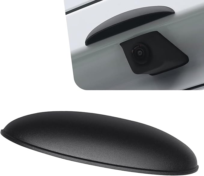 Bawkars Car Rear View Camera Anti-Rain Cover, ABS Reversing Camera Protection Modification Accessory, Non-Destructive Installation Protective Cover, Universal for Most Cars (Black)