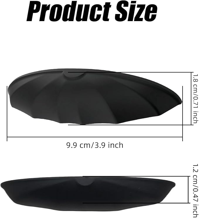 Universal Car Backup Camera Rain Shield, Reversing Camera Anti-Rain Cover, Non-Destructive Adhesion, Silicone Protection Cover Compatible with Most Vehicle (Black)