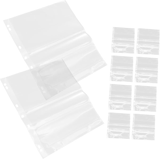 10pcs Film Negative Sleeves Document Pouch for Archival Storage Heavy Duty Protectors for Collectors and Historians Fits Standard Binders for Preserving Memories