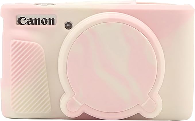 SX740 Camera Case, SX740 Camera Cover Silicone Sleeve Protective Case, Anti-Scratch Soft Camera Body Skin for Canon PowerShot SX740/SX730 HS Digital Camera,Mist Pink