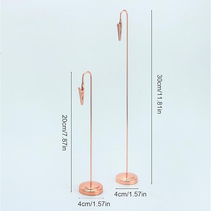 Photo Holder with Clips Note Place Card Photo Stand Memo Clips Place for Cards Name Memo Clip Postcard for Cards