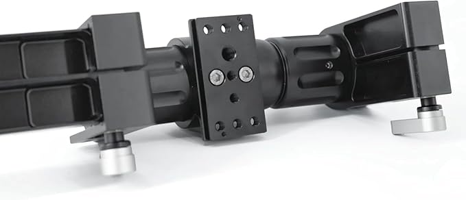 HEIPI Dual Camera Bracket HPS23 Dual Mount Support for Two Cameras Lens Straight Dual Bracket Tripod Mount for Camera 2025 Upgraded