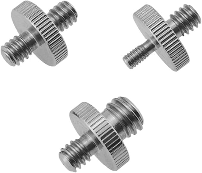 IOFIT Universal Camera Tripod Adapter 1/4 to 3/8 Screw (Silver, 1 Pack)