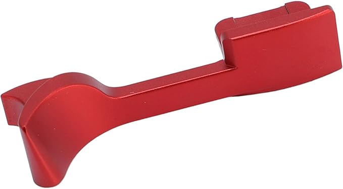 Dpofirs Aluminum Alloy Thumb Up Grip for Q2, CNC Machined Hot Shoe Hand Grip for Better Balance & OneHanded Operation (Red)