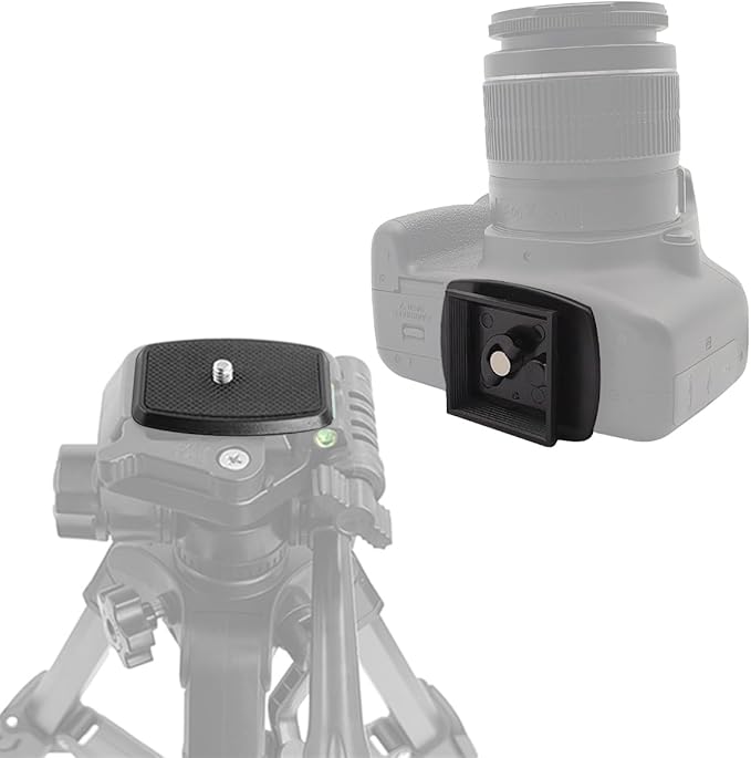 42mm (1-5/8") Quick Release Plate, Universal Tripod Mount Adapter with Non-Slip Grip for 42x42mm Square Socket Tripod Heads