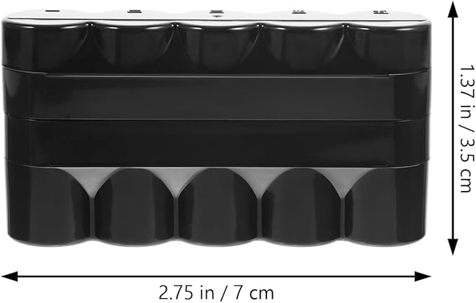 Sewroro Desktop Camera Film Container Film Plastic Storage Box Hard Case Film Organzier Portable Film Carrier for 120mm Films Accessories (5 Roll)