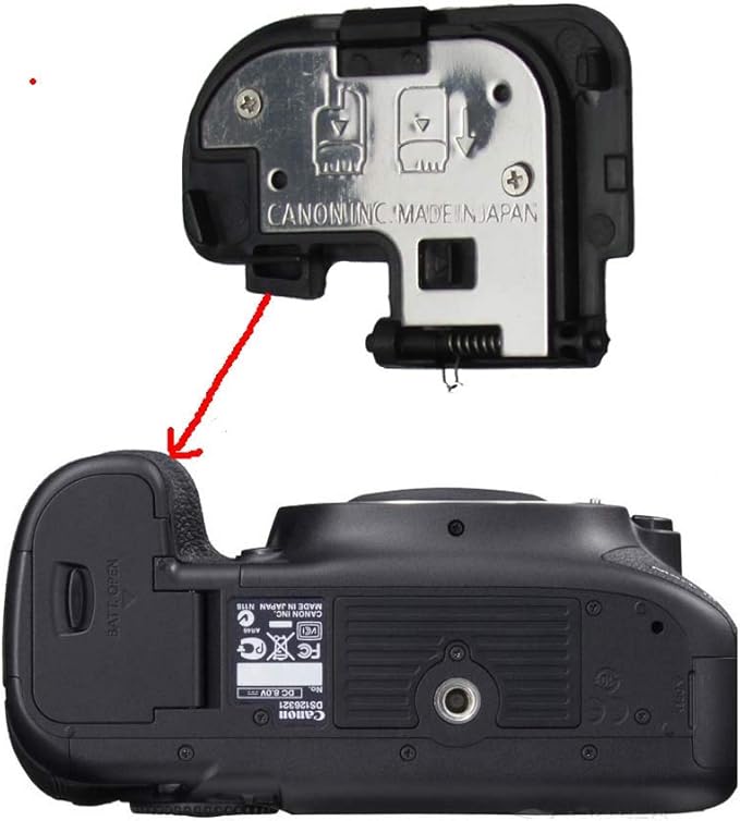 (2pcs) Battery Door Cover Lid Cap Replacement Repair Part Compatible with for Canon 5D3 5D Mark III DSLR Digital Camera