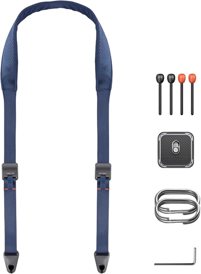 PGYTECH Camera Shoulder Strap with Quick Release Plate Wide Camera Neck Straps Long for Photographers Adjustable for DSLR SLR (Dark Blue)