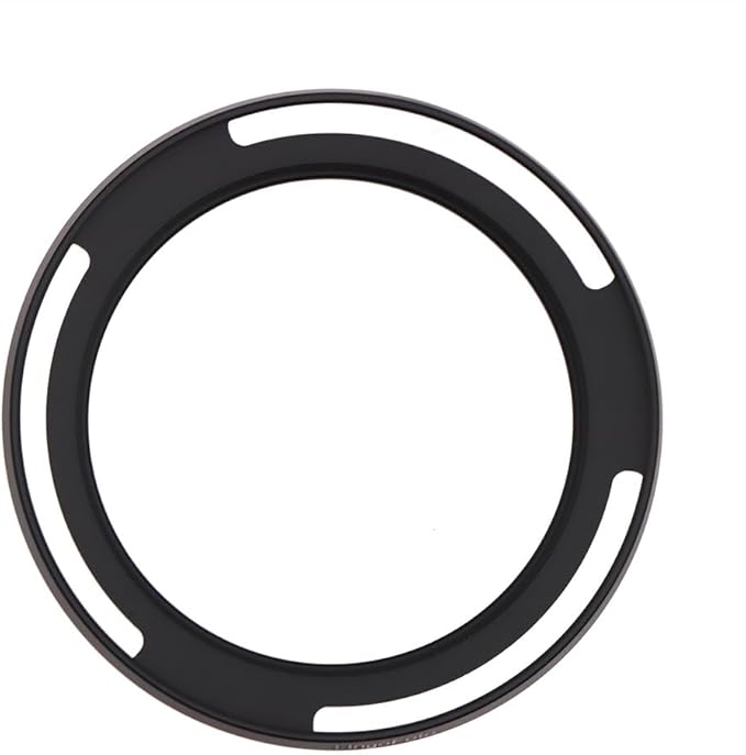 77mm Hollow Lens Hood 77mm Screw in Curved Vented Lens Hood 77mm Metal Lens Hood for 77mm Lens Hood Wide(Black)