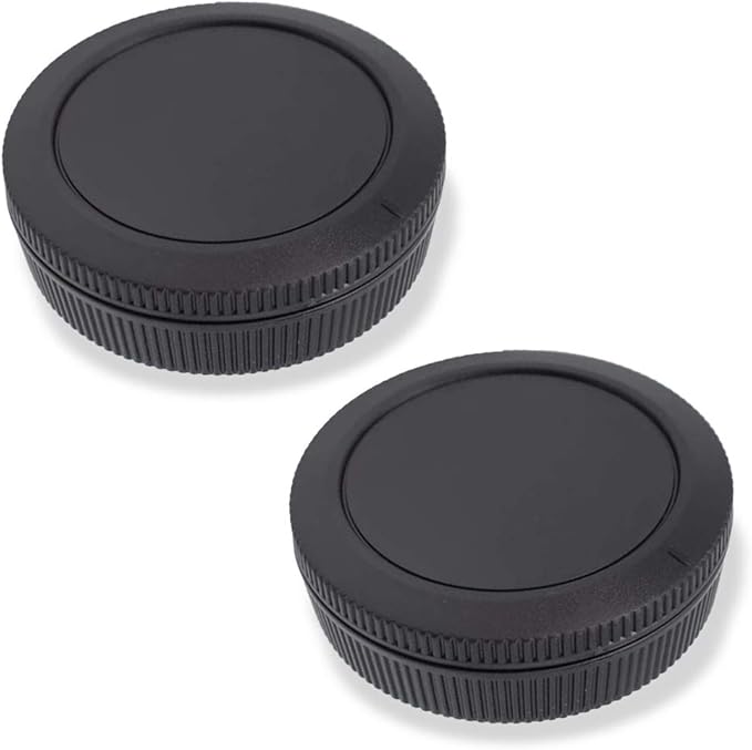 Body Cap & Rear Lens Cap Cover for Canon EOS R1 R3 R10 R8 R7 R6II R6 R5II R5 R RP Camera and More with RF Mount, Lens Accessories for Canon r1 r3 r10 r8 r7 r6 r5-2Packs