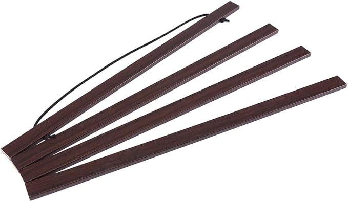 Ywlake Magnetic Poster Hanger, 11x17 11x14 11x22 Poster Frame Wood Wooden Magnet Print Posters Dowel Scroll Hanger Hangers Hanging Kit for Walls Map Canvas Artwork (Walnut, 11")