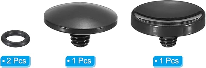 PATIKIL Camera Shutter Button, 2 Pack Soft Shutter Release Button Pure Copper Camera Button Suitable for Nikon for Fujifilm for Leica DSLR/SLR Camera, Black