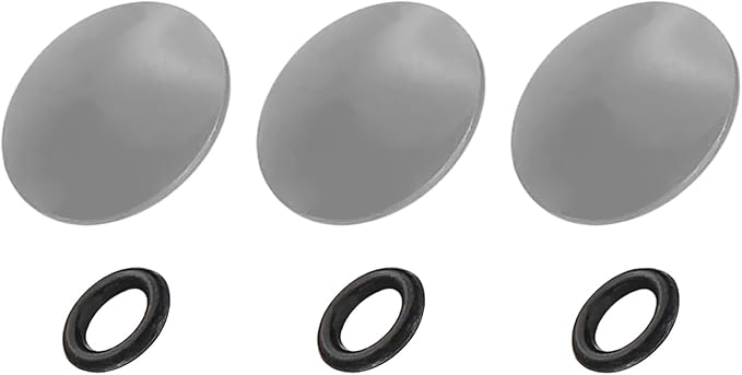 PATIKIL Camera Shutter Button, 3 Pack 10mm Convex Surface Shutter Release Buttons Pure Copper Camera Button for Nikon for Fujifilm for Leica DSLR/SLR, Gray