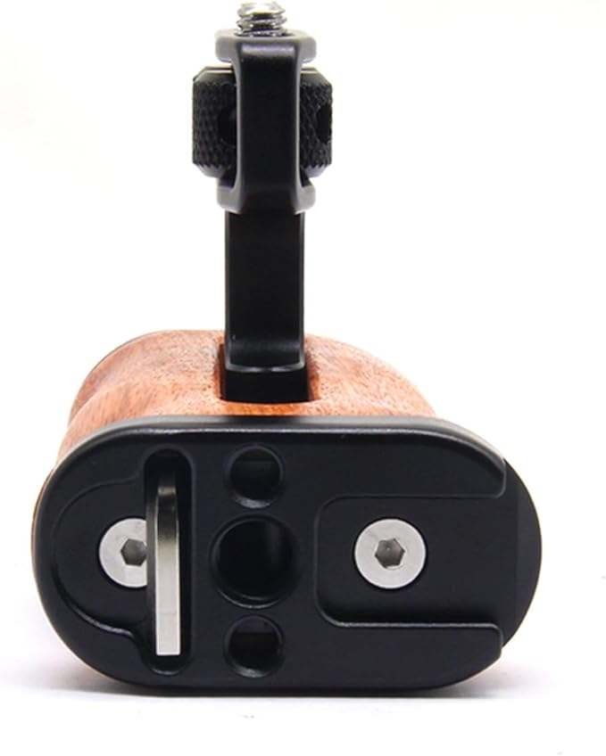 Adjustable Left/Right Camera Cage Handle, Wooden Side Handle Handgrip for EOS RP/A7ii/A7iii/EOS R50/EOS R100/A6700/Z6 ii/Z6 iii/Z7 ii /A7M4/ZV-E10/ZV-E10 ii Cam Cage