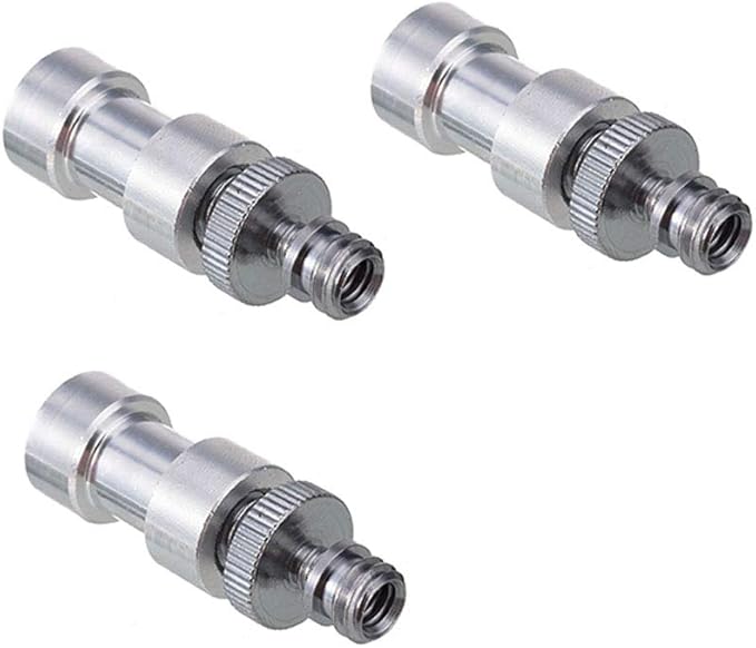 Acxico 3Set Camera Cam 1/4" 3/8" Tripod Screw Adapter Converter to Light Stand Holder Mount