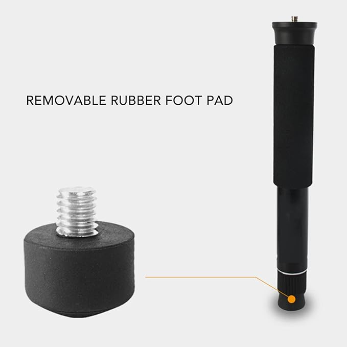 62 Inch Camera Monopod, 8 Sections Aluminum Camera Camcorder Monopod 157cm / 61.81in Portable Travel Selfie Stick DSLR Monopod, Trekking Pole for Hiking Camping
