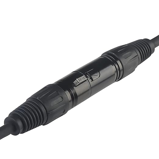 DMX Terminator 3 Pin XLR Cables Male Female XLR Patch Cable, Cable 10ft 3m Microphone Wire Extension Connectors, Light DMX with 3 Pin Connector for Stage Lights Signal Connection