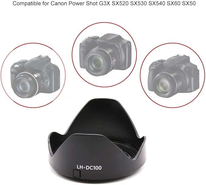 LH-DC100 Lens Hood with FA-DC67B 67mm Filter Adapter Compatible with Canon PowerShot G3X