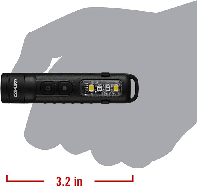 Coast KL30R 500 Lumen Rechargeable LED Pocket Flashlight with UV Light