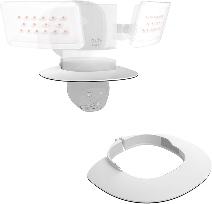 Koroao Outdoor Sunshade Shield Cover Compatible with eufy Security Camera Floodlight E340 Camera,ABS Material Weather-Resistant Rain-Proof, Anti-Snow Protection