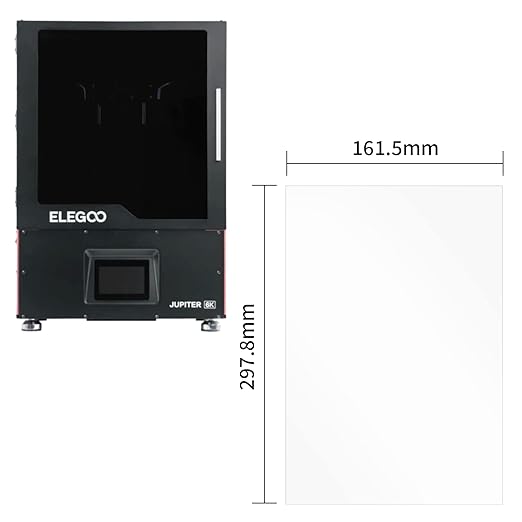 chitu systems 3Pcs Protect Films for Elegoo Jupiter 12.8 Inches 297.8x161.5mm Resin 3D Printers LCD Screen Protector (Jupiter)