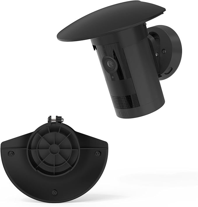 Outdoor Camera Sun Rain Shade Shield Cover Compatible with R-ing Outdoor Cam Plus Camera (Black)