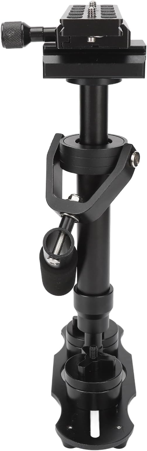 Video Camera Stabilizer, SLR Handheld Camera Anti Shake Stabilizer with Height Adjustable Balance Bar, 3 Axis Quick Balancing for DSLR Camcorder Smartphone