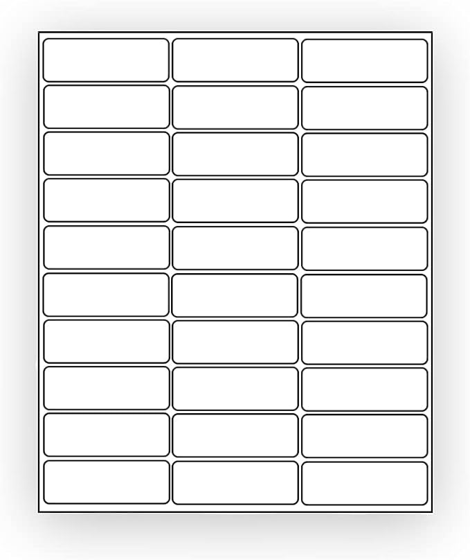 600 EcoSwift Shipping Labels 2 5/8 x 1 inches Mailing Address Inventory Blank White Self Adhesive for Laser Inkjet Printer 2.625 x 1