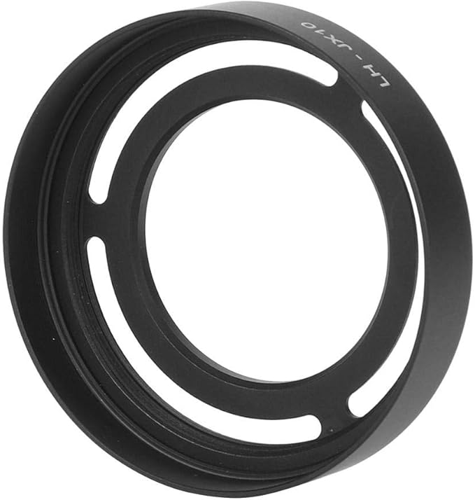 Hollow Metal Lens Hood - Compact Lens Hood - Detachable Camera Lens Hood - for X10/X20/X30 Camera(Black)