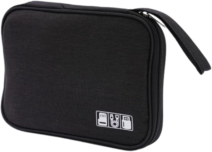 Electronic Organizer Travel Universal Accessories Storage Bag Portable for Hard Drives, Cables, Memory Sticks, Charger, Phone, USB,SD Cards