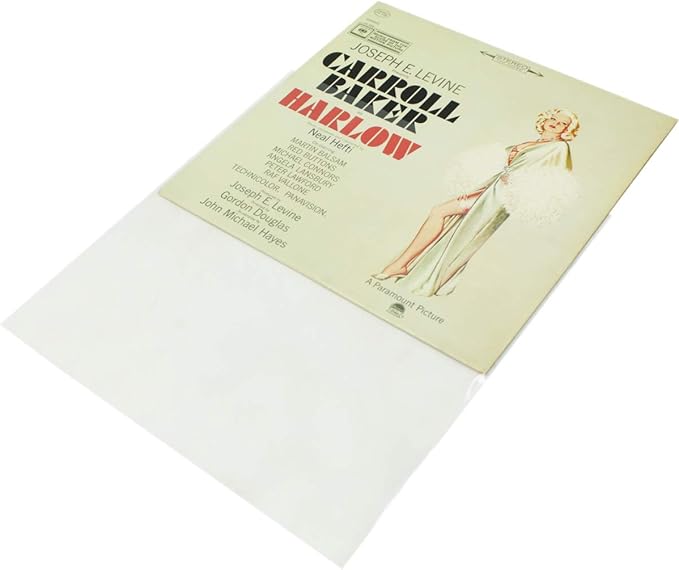 (100) 12" Archival Resealable Record Outer Sleeves - Super Clear Premium 2 Mil Thick Archival Quality BOPP #12SB02RS