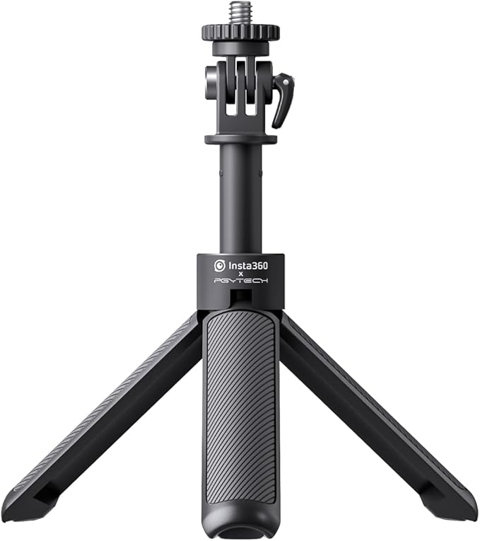Insta360 Mini 2-in-1 Tripod, Lightweight Selfie Stick and Tripod, Compatible with Insta360 Ace/GO/Link/X Series, Black
