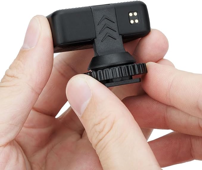 JJC Cold Shoe Mount Adapter for DJI Mic with 1/4" Screw, Durable ABS Camera Adapter for DJI Mic on Canon Nikon Sony Cameras for Vlogging Video Recording